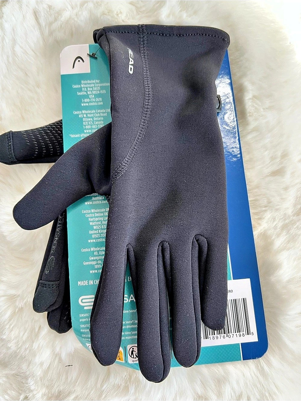HEAD Sensatec Touchscreen Gloves Women's Black Athletic Gloves #215